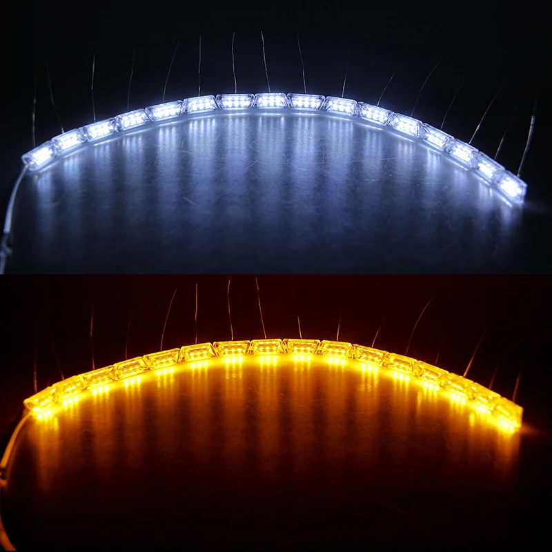 2 шт. автомобильный гибкий светодиодный светильник с переключателем рыцарь