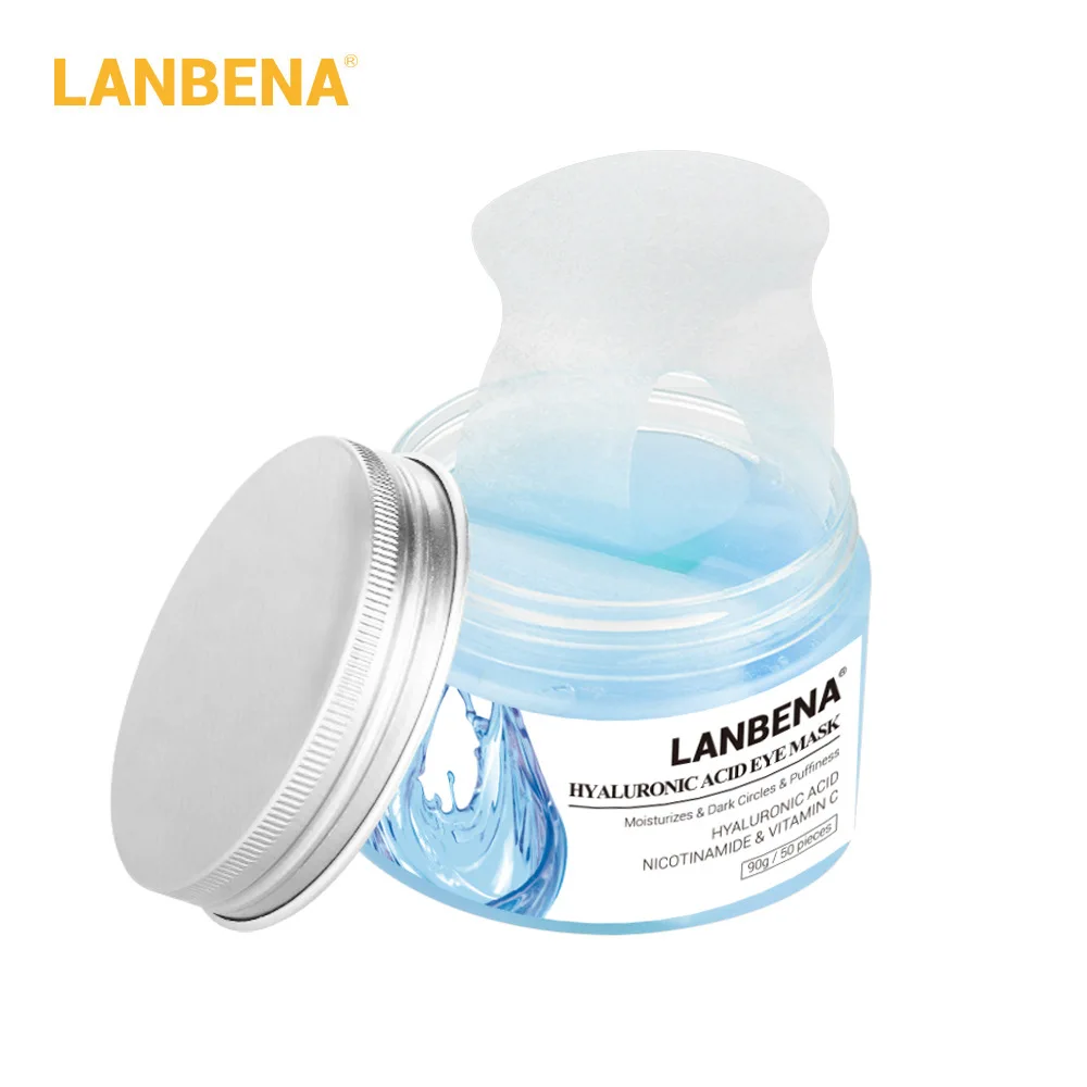 Hyaluronic acid LANBENA ретинол маски для глаз Гиалуроновая кислота увлажняющие патчи для глаз Сыворотка против старения против отечности темный круг укрепляющий кожу глаз - Цвет: Hyaluronic acid