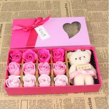 

2017 New style Christmas Birthday gift girls soap romantic rose Used for wedding decoration party home decoration