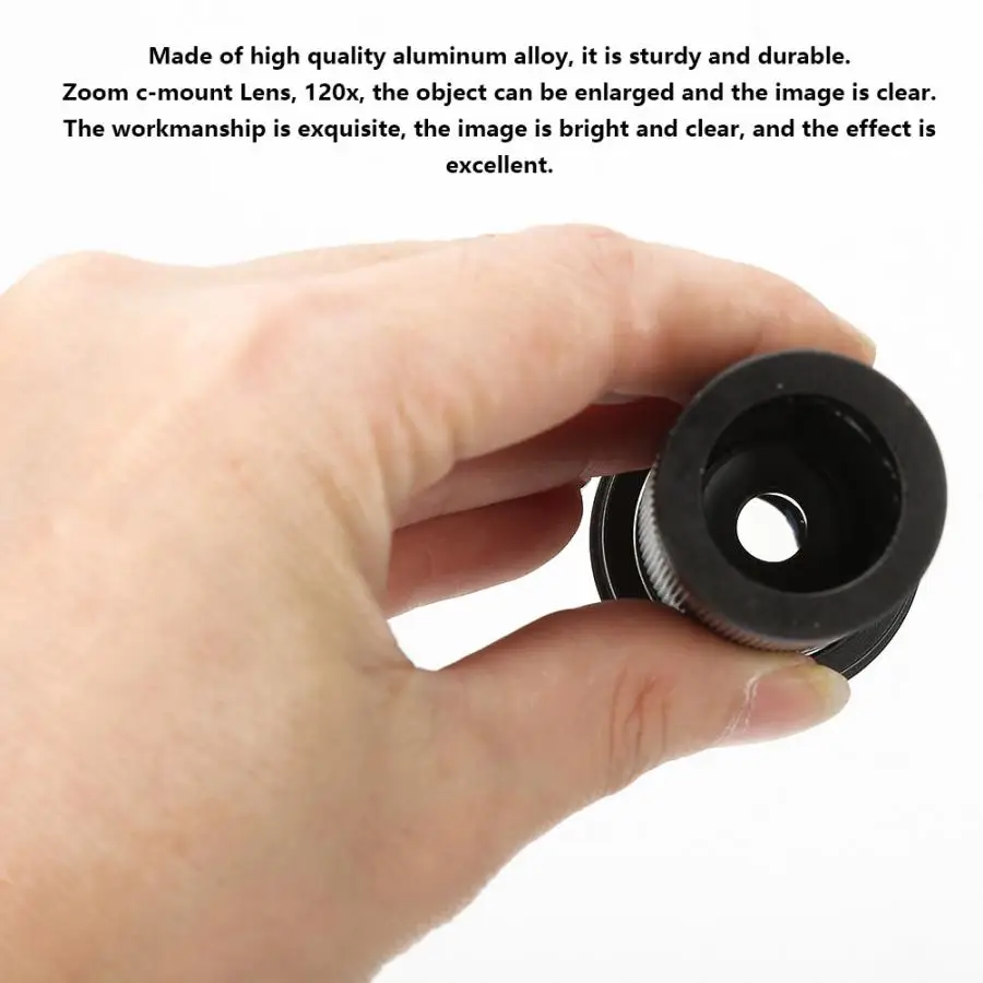 Промышленный объектив камеры микроскопа 120x оптический для промышленности. |