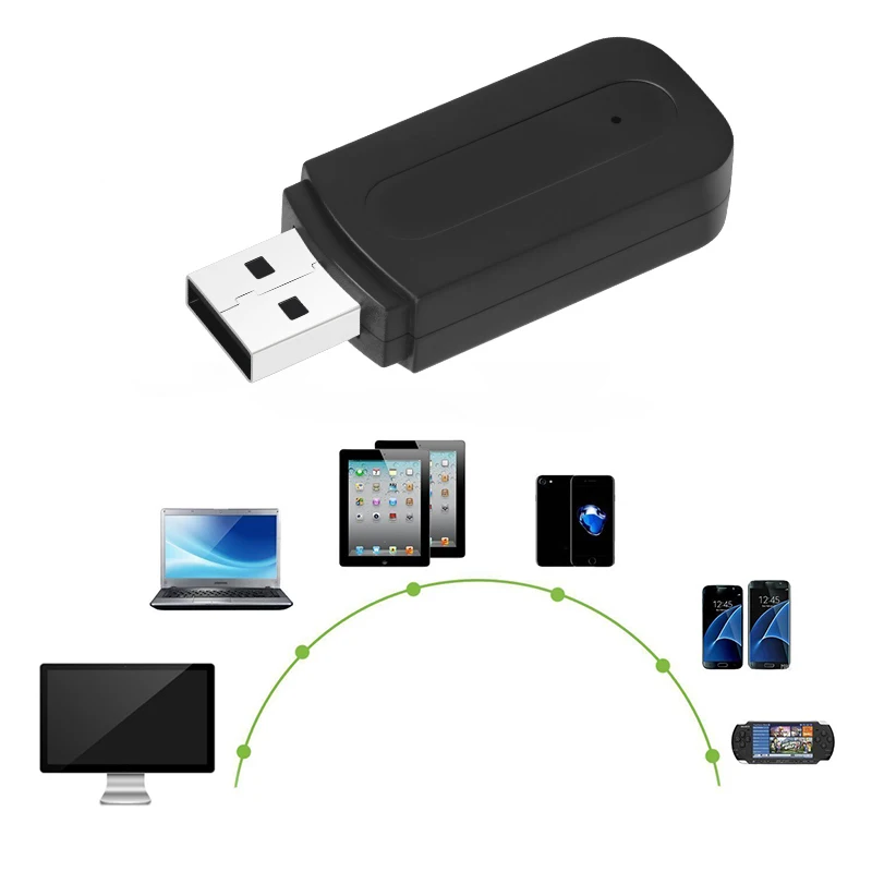 Bluetooth автомобильное беспроводное мини usb Aux музыкальный аудио приемник адаптер 3 5