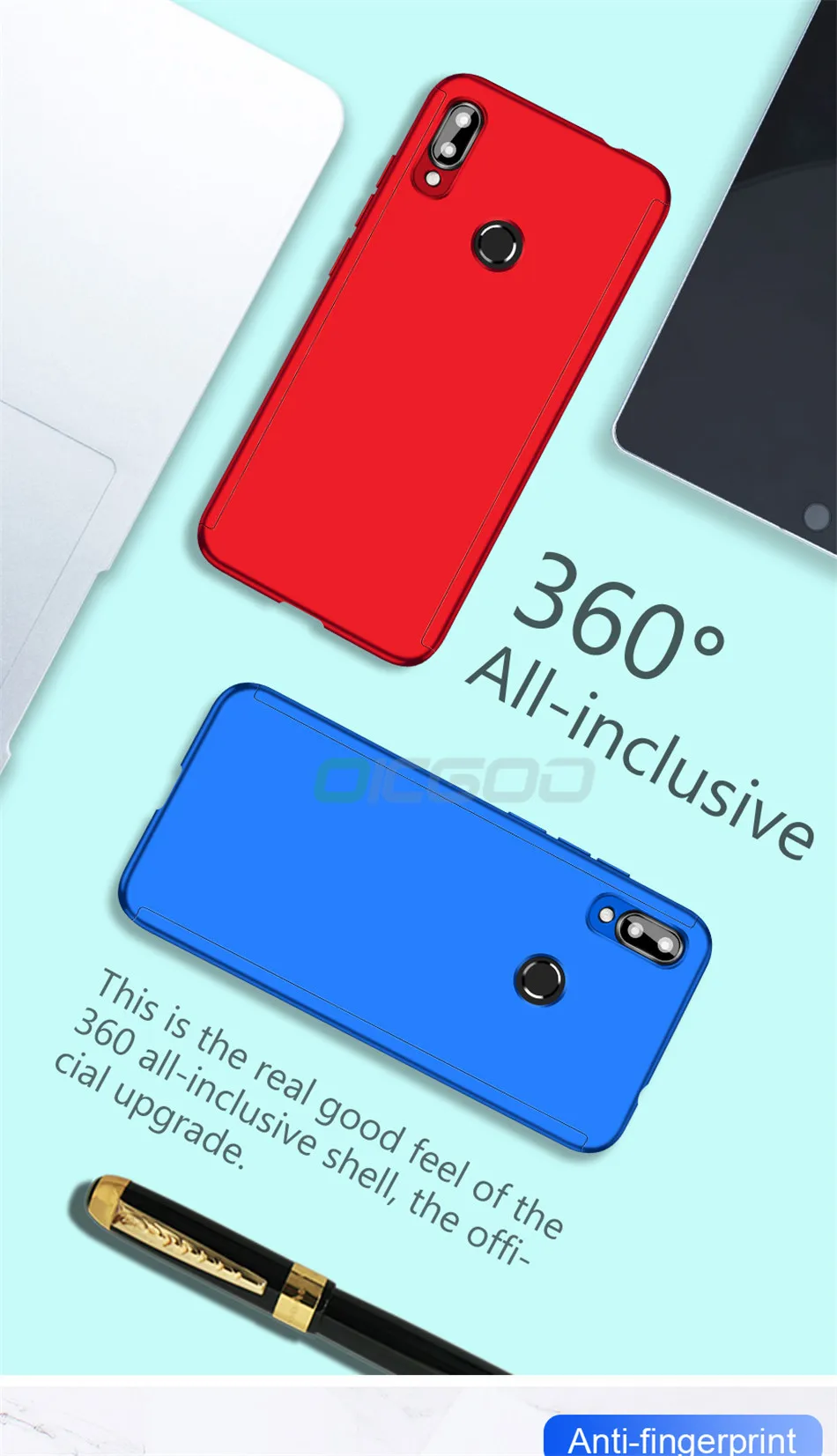 Роскошный 360 чехол OICGOO для Xiaomi Redmi Note 7 Pro, чехол для Xiaomi Redmi 7 Note 7 Pro, чехол для телефона
