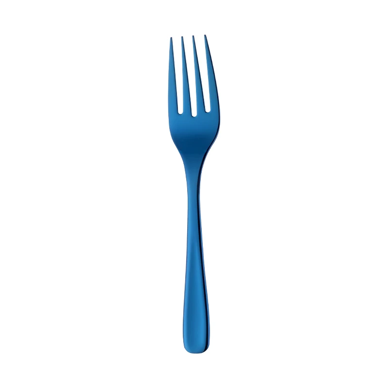 1pcs Salad Fork 1 шт. большой размер из нержавеющей стали высокого качества посуда сервировочные ложки и вилка для салата переливчатая Радуга 8 цветов кухонные принадлежности - Цвет: 1pcs Salad Fork