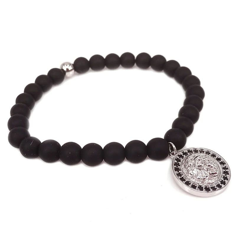 Браслеты с подвесками из розового золота микрозакрепкой черный браслет