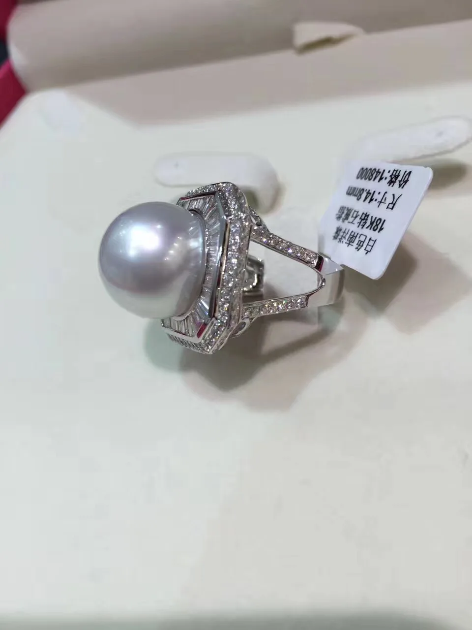 Кольцо из натурального жемчуга диаметром 14 15 мм|pearl ring|fine jewelrygold natural |