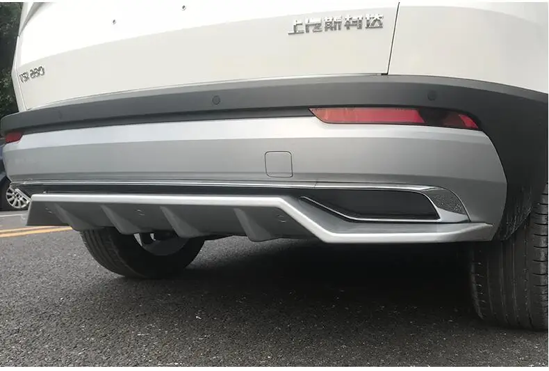 JIOYNG для Skoda KAROQ Передний+ задний бампер диффузор бамперы для губ защитная накладка ABS 2 шт
