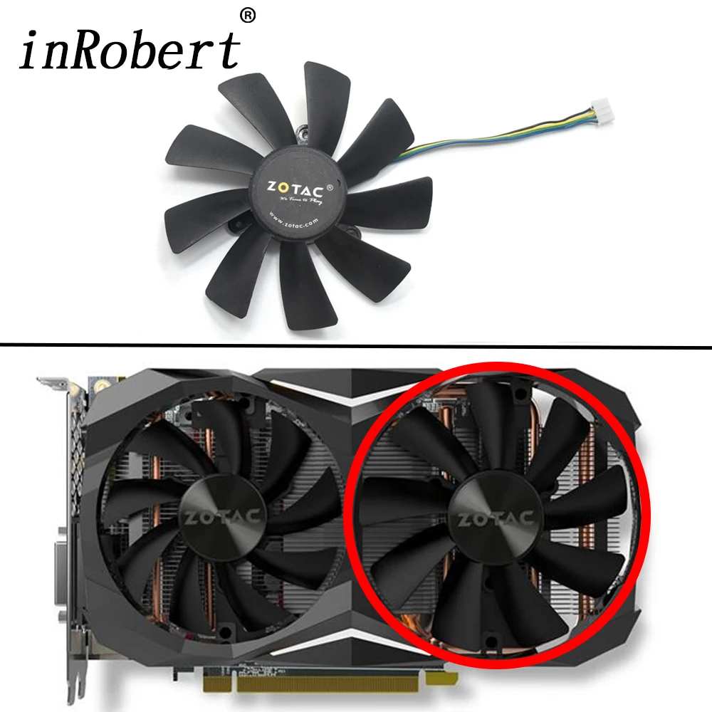 Вентилятор охлаждения GAA8S2H GAA8S2U 4Pin для ZOTAC GTX 100 1070TI Mini HA 1080Ti|Кулеры и системы