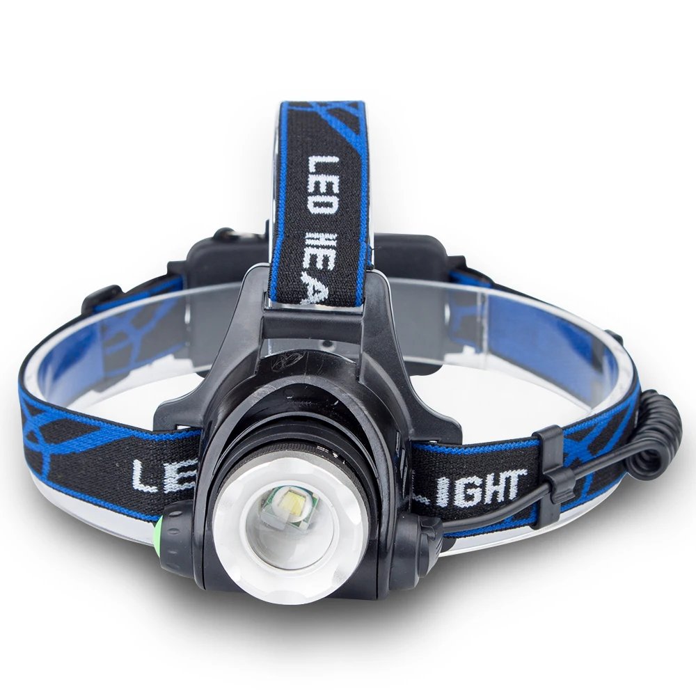 LED Headlamp Fishing Headlight 6000 lumen XM-L2 XML-T6 Zoomable Waterproof Torch Flashlight Head lamp use 18650 | Лампы и освещение