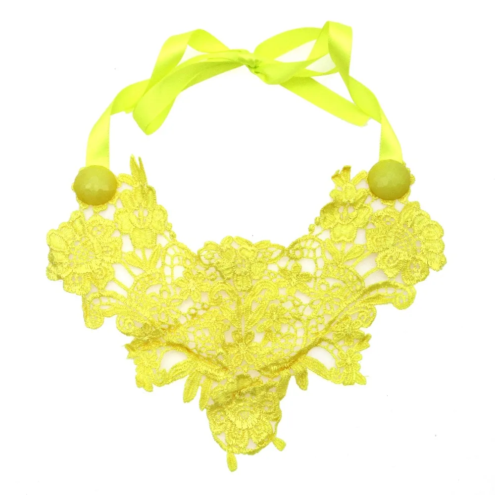 Женское Ожерелье чокер MANILAI ручной работы неоновый цвет|color choker|flower necklace 2016flower |