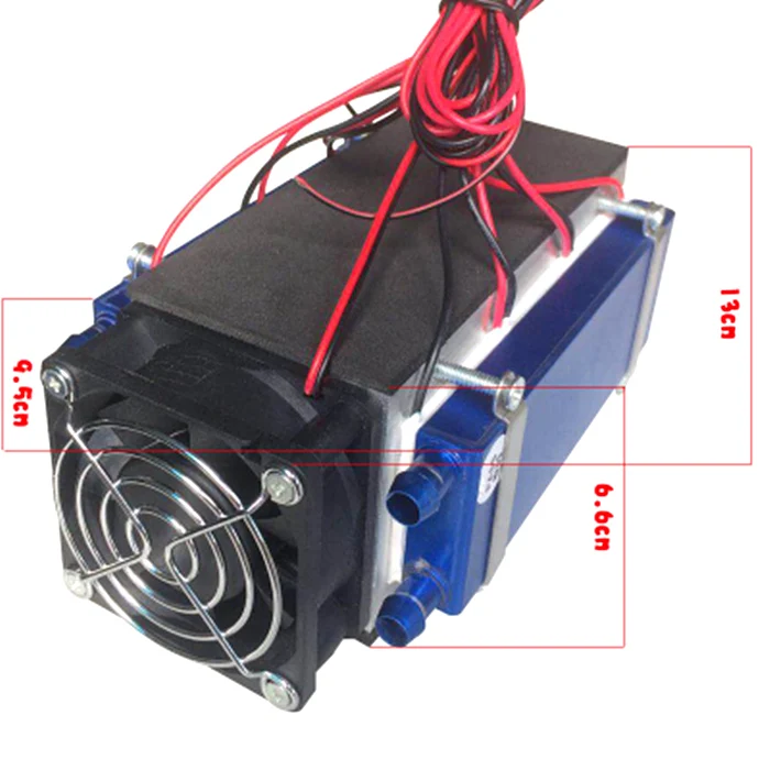 360W 6CM Fan 12V 240W 480W полупроводниковое охлаждение Процессор вспомогательный дизельный двигатель с водяным охлаждением воздушные кондиционерные вентиляторные пространство температура охлаждающей холодного воздуха Ветер - Цвет лезвия: 360W 6CM Fan