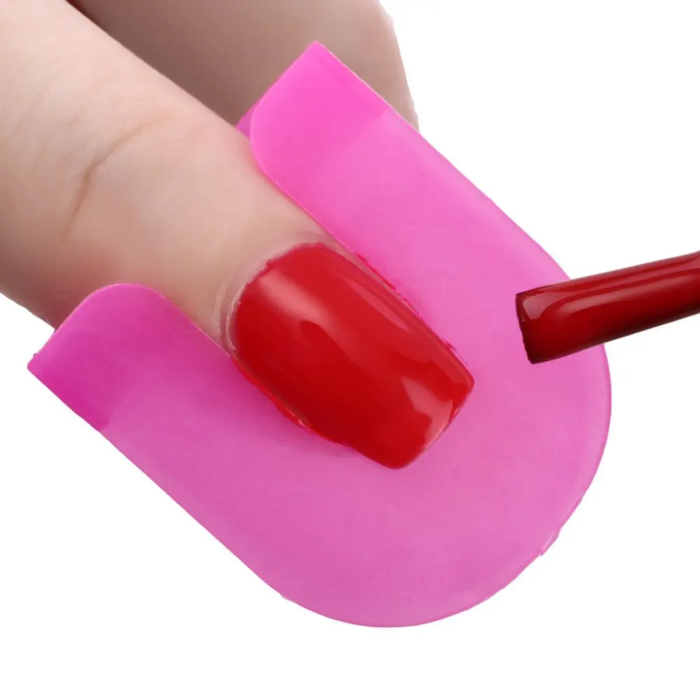 Makartt 26pcs/pack Creative Spill-Resistant Manicure Finger Cover Nail Polish Shield Protector Molds F0400 | Красота и здоровье