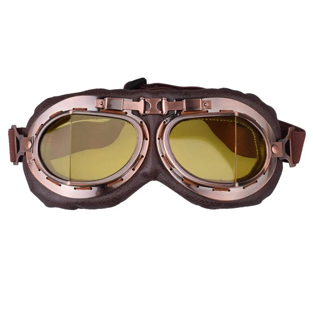 Classic Motorcycle Goggles Vintage Jet Scooter Glasses For Chopper Biker Cruiser Helmet | Автомобили и мотоциклы