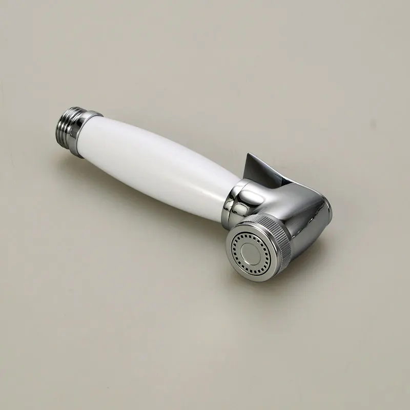 100% латунь белый сужающийся Лак Ручная биде душевая головка Туалет струйный