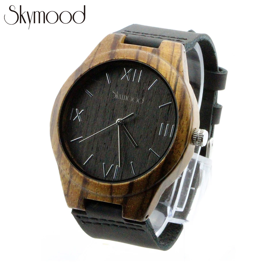 Skymood мужские часы лучший бренд класса люкс Деревянный Корпус из