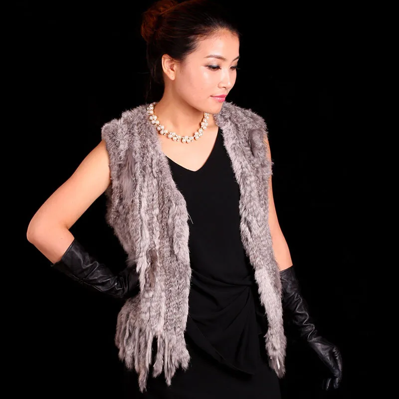 Брендовые женские зимние сапоги с мехом Жилет Модная трикотажная одежда 100%