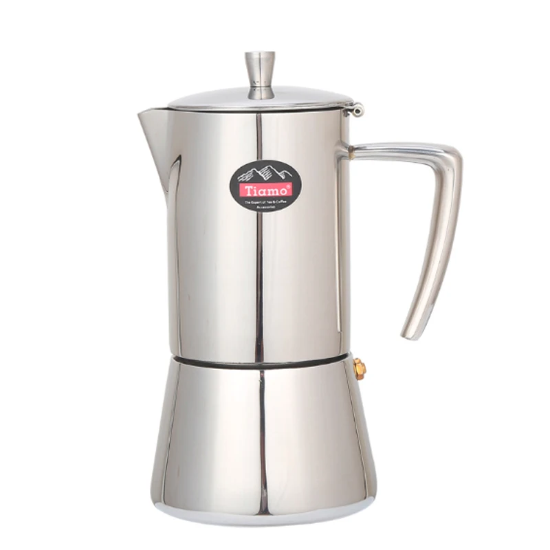 Кофейник 200 мл/300 мл Mocha Pot 304# нержавеющая сталь, кухонная кофеварка, кофейник Mocha Pot, чайник для напитков