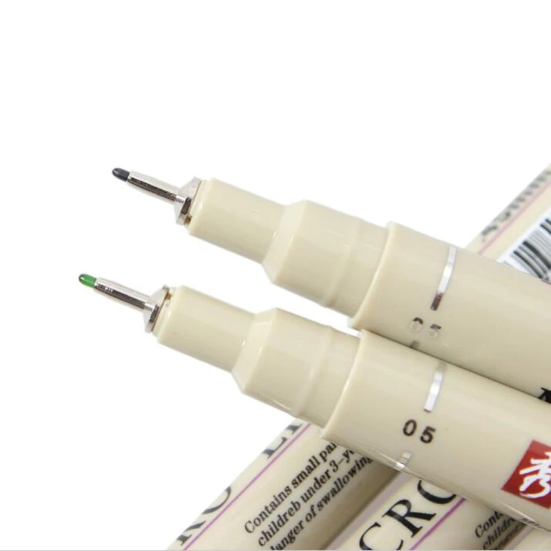 12 цветов профессиональный фотоальбом водостойкий тонкий цветной лайнер для игл