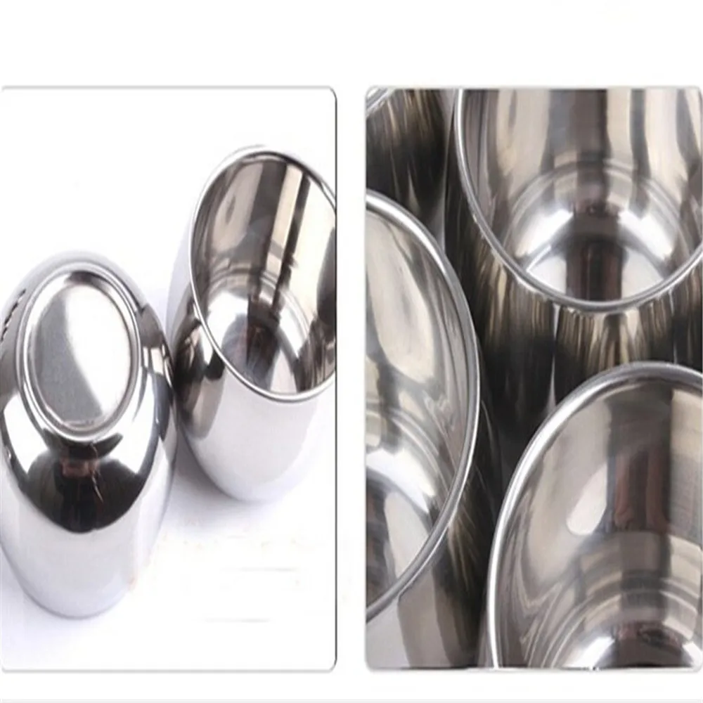 1 шт. Нержавеющая Сталь Вино кофе двойной слой вино стекло чай нержавеющая сталь