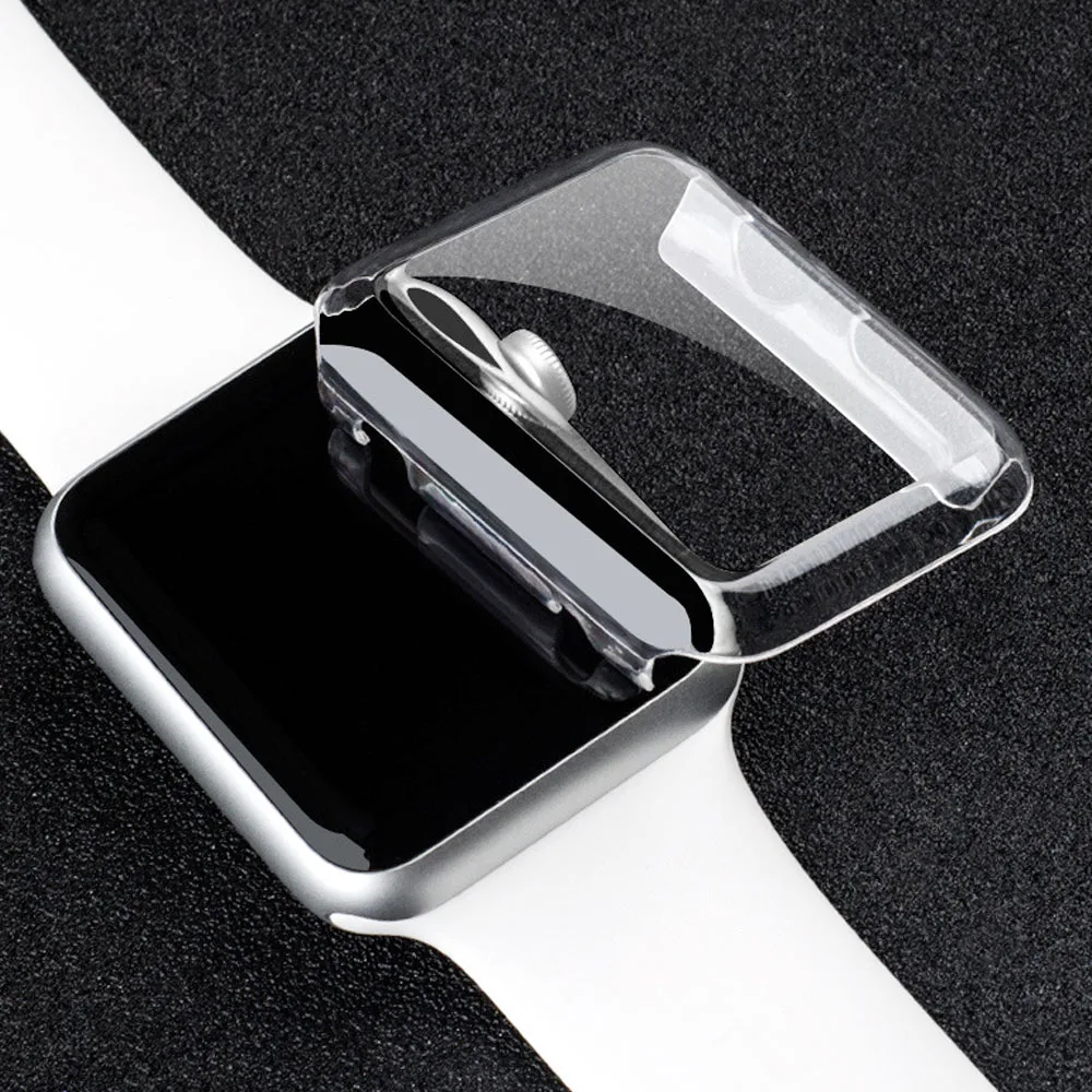 Прозрачная защитная пленка Besegad чехол бампер для Apple Watch iWatch Series 2 3 38 мм 42
