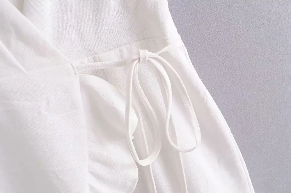 Обёрточная бумага Cami Playsuit Для женщин Волан Для женщин ремень комбинезон