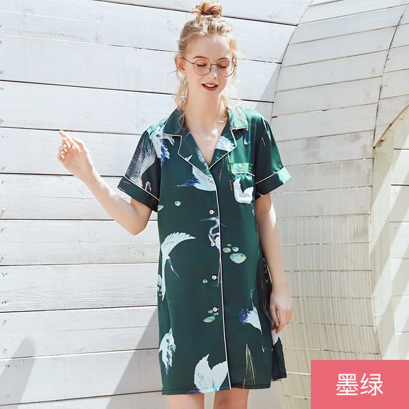 Новинка летнее кимоно халат женский банный из искусственного шелка Yukata ночная