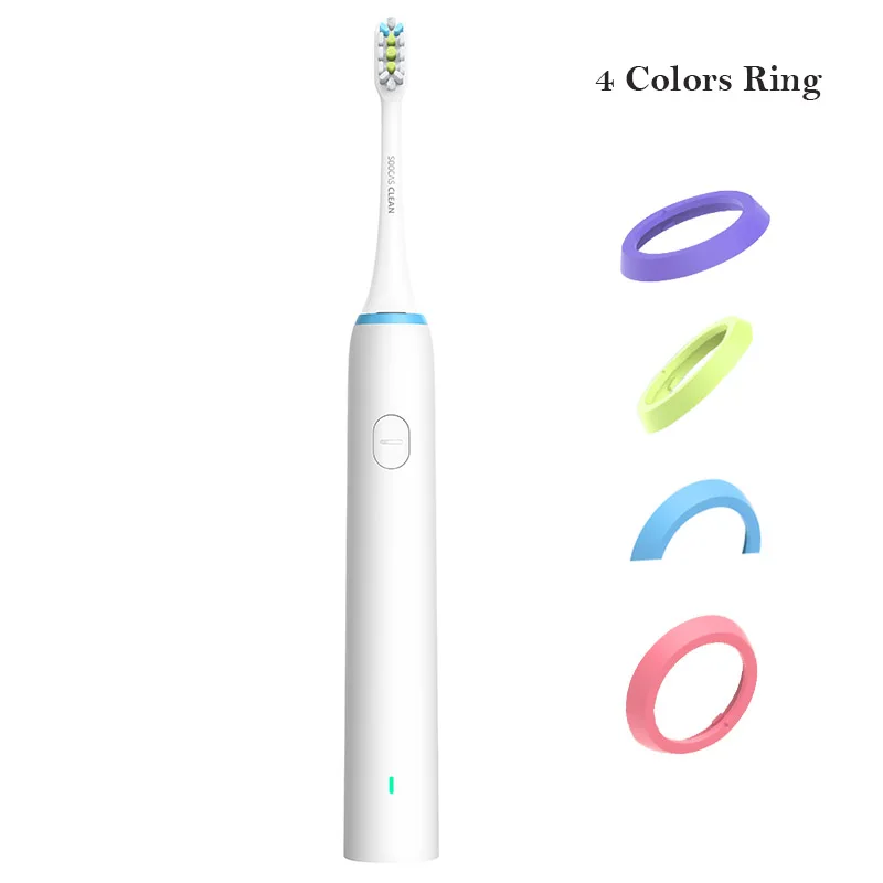 Xiaomi SOOCAS/SOOCARE X1 электрическая зубная щетка Водонепроницаемая USB Перезаряжаемый звуковой Ультра звуковой Интеллектуальный стоматологический уход - Цвет: Белый