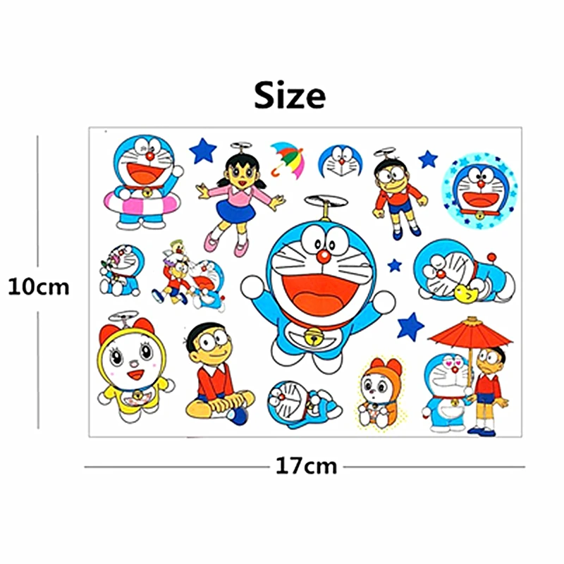 SHNAPIGN Doraemon Cat временная татуировка для детей боди арт флеш наклейка s 17*10 см