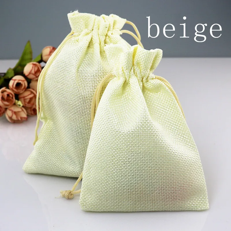 100 шт 15x20 см джутовая Подарочная сумка с кулиской для хранения ладана