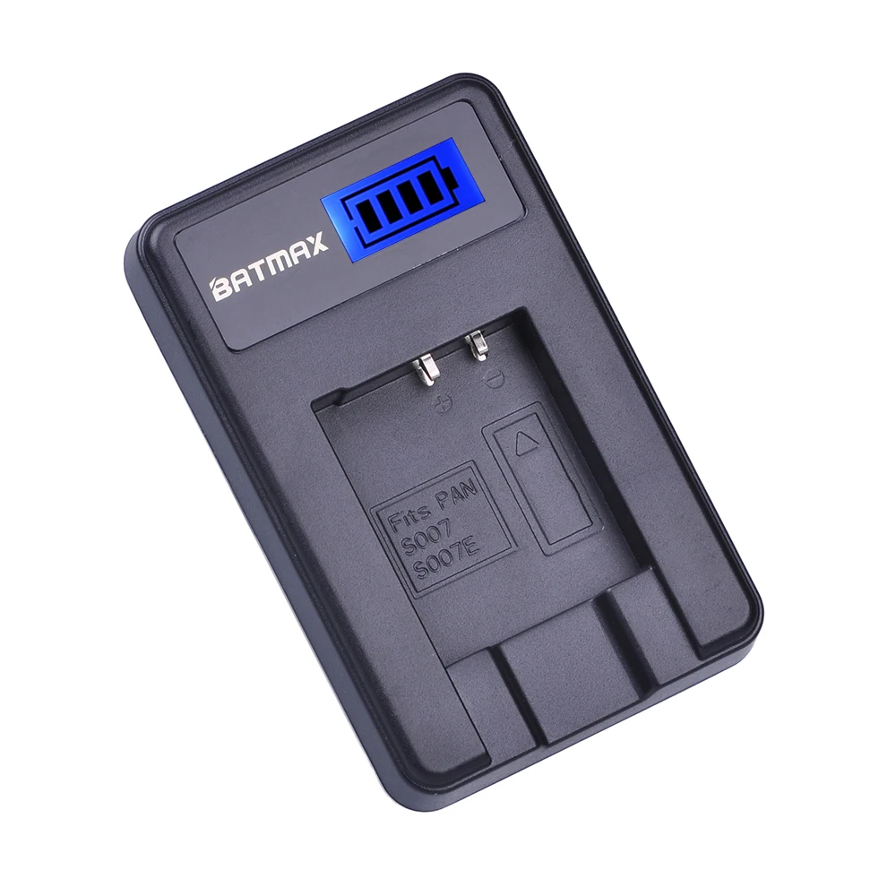 Фото Аккумулятор Batmax 1300 мАч CGA-S007 S007E S007A + зарядное устройство с ЖК-дисплеем для камер Panasonic DMC TZ1 TZ2 TZ3 TZ4 TZ5 TZ50 TZ11 TZ15 №3