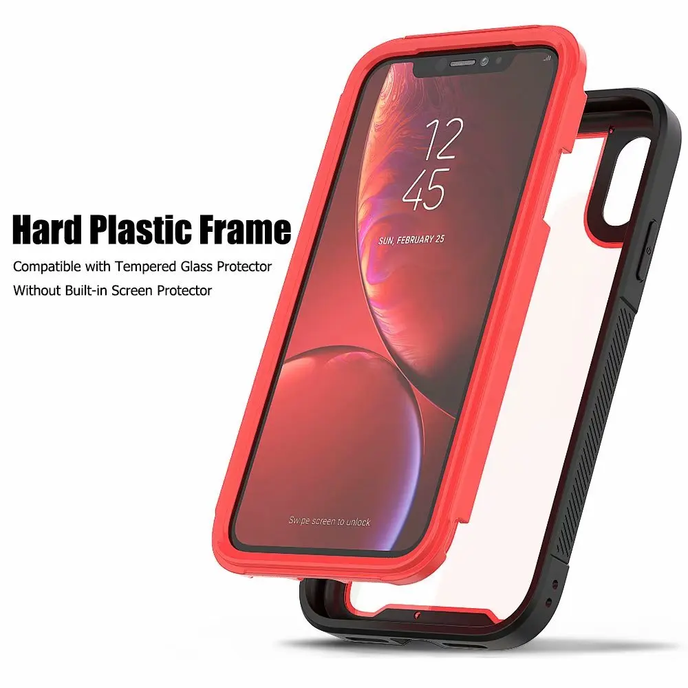 Роскошный брендовый чехол для Iphone XS Max X XR 7 8 Plus, чехол на 360 градусов, прочный прозрачный бампер для телефона samsung Galaxy S10 Plus E