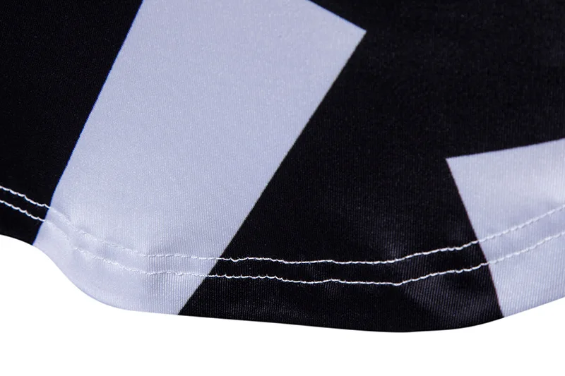 Футболка мужская с геометрическим принтом модная тенниска короткими рукавами