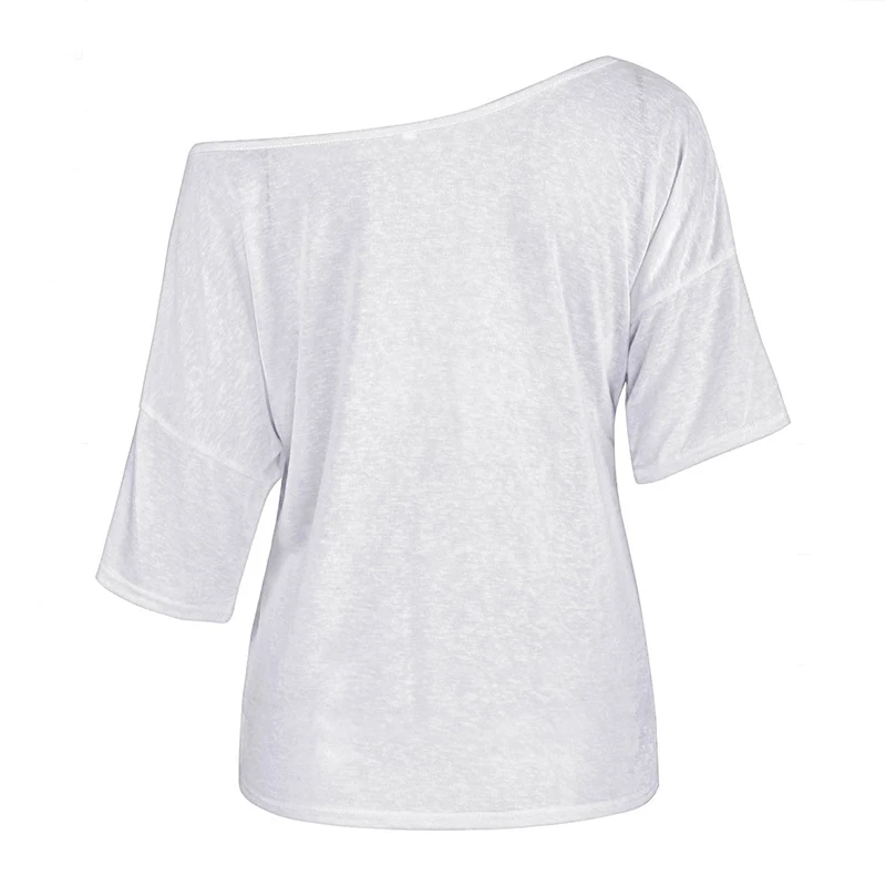 Женская футболка 2019 Новая модная повседневная однотонная с коротким рукавом