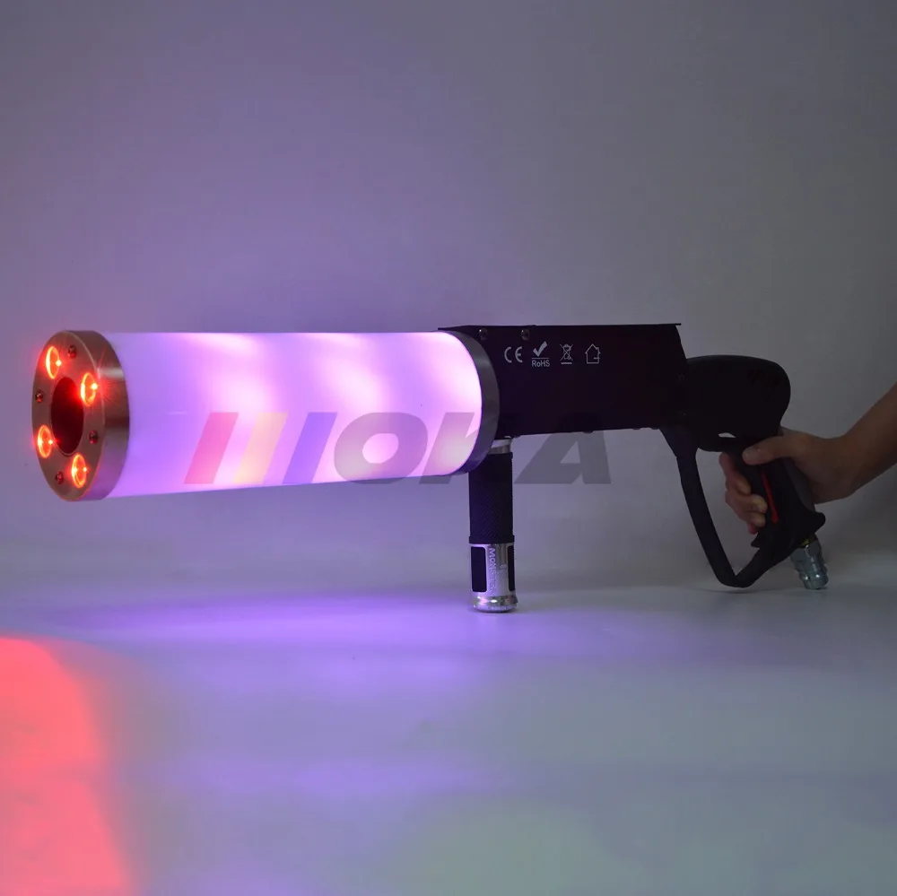 Испания сток светодиодный CO2 DJ пистолет RGB Co2 Cryo Fogger эффект FX струйная машина с 3 м