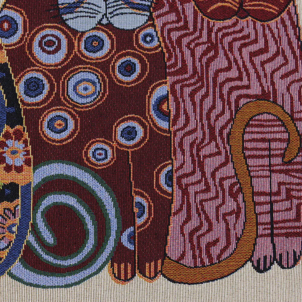 Счастливый Кот жаккардовая ткань сделай сам ручная работа лоскутное шитье