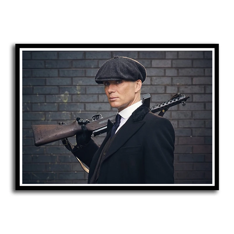 Movie TV Peaky Blinders White Coated Paper Posters Wall Decor Painting for Living Room Home Decoration Frameless