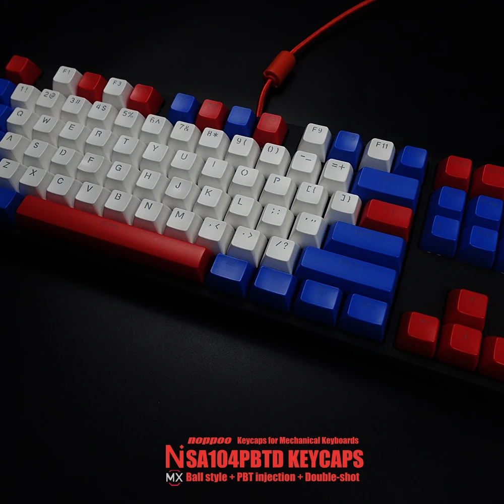 Двухсторонние колпачки для ключей 104 клавиши ANSI макет PBT SA профиль с подсветкой Keycap механической игровой