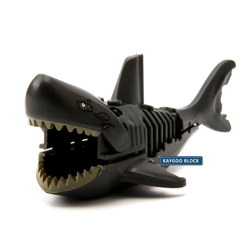 Экшн кирпичи Ghost Zombie Shark одиночные Строительные для пиратов Карибского бассейна