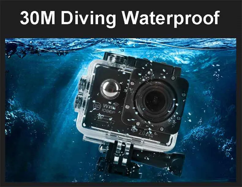 SJ7000R Спортивная камера s 1080P Экшн камера 12MP WiFi Спортивная камера s 30M Водонепроницаемая 2.0LCD Full HD DVR пульт дистанционного управления