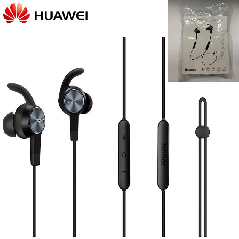 Black Honor AM61 Беспроводные наушники с IP55 уровнем Bluetooth 4,1 HFP/HSP/A2DP/AVRCP для Honor huawei Xiaomi Vivo - Цвет: Black