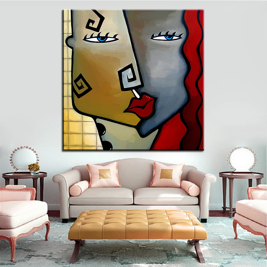 

Large size Printing Oil Painting checkered past Wall painting Steampunk Wall Art Picture For Living Room painting No Frame