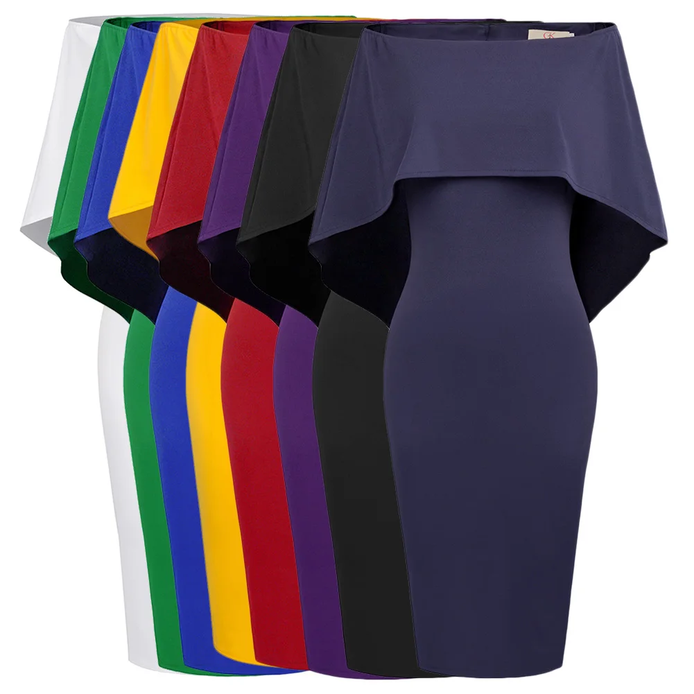 Женское платье без рукавов с открытыми плечами облегающее карандаш вырезом