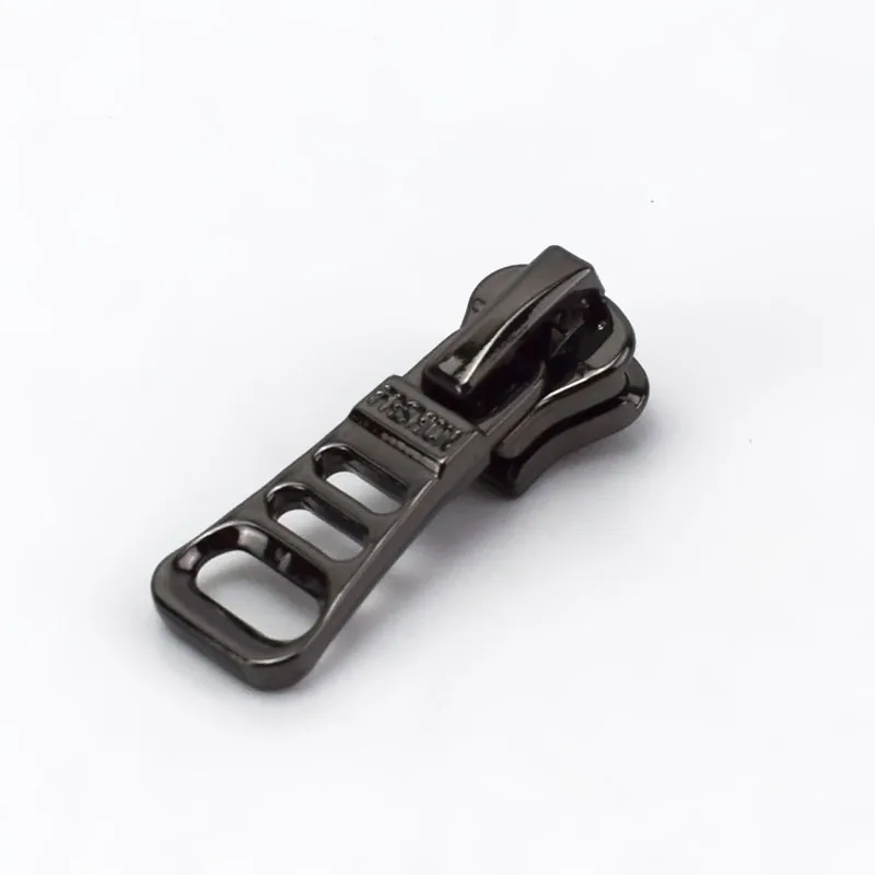 Gun black 10 шт. высококачественная металлическая молния голова Смола платье молния голова аксессуары для смолы молния G5-1 - Цвет: Gun black