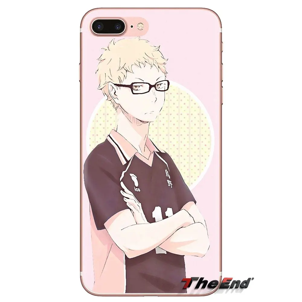 Soft Transparent Covers tsukishima kei Haikyuu anime series For Xiaomi Redmi 4A S2 Note 3 3S 4 4X 5 Plus 6 7 6A Pro Pocophone F1 |