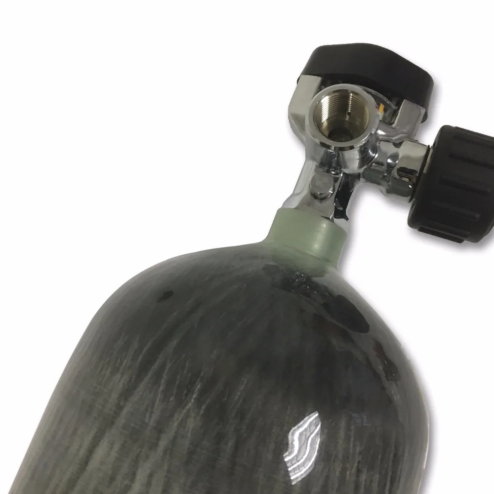 Preise AC16821 6.8L Carbon Faser Zylinder, Paintball Flasche PCP, Air Gun Gewehr Tank Mit Eine Hohe Qualität Gauge Ventil Regler Paintball