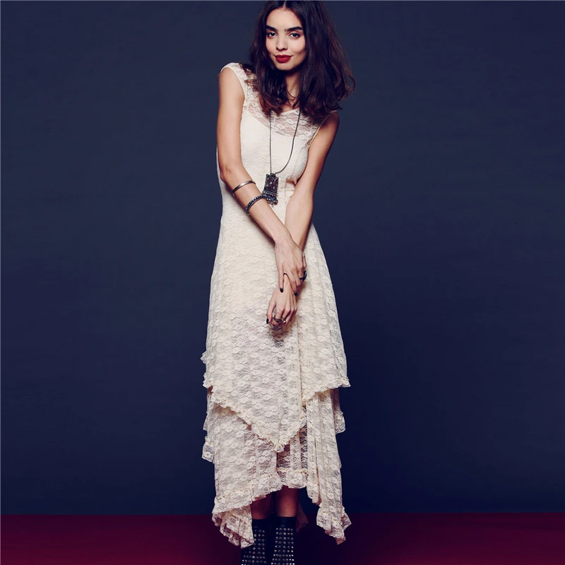 2019 Европейское модное женское Новое кружевное платье сексуальные асимметричные