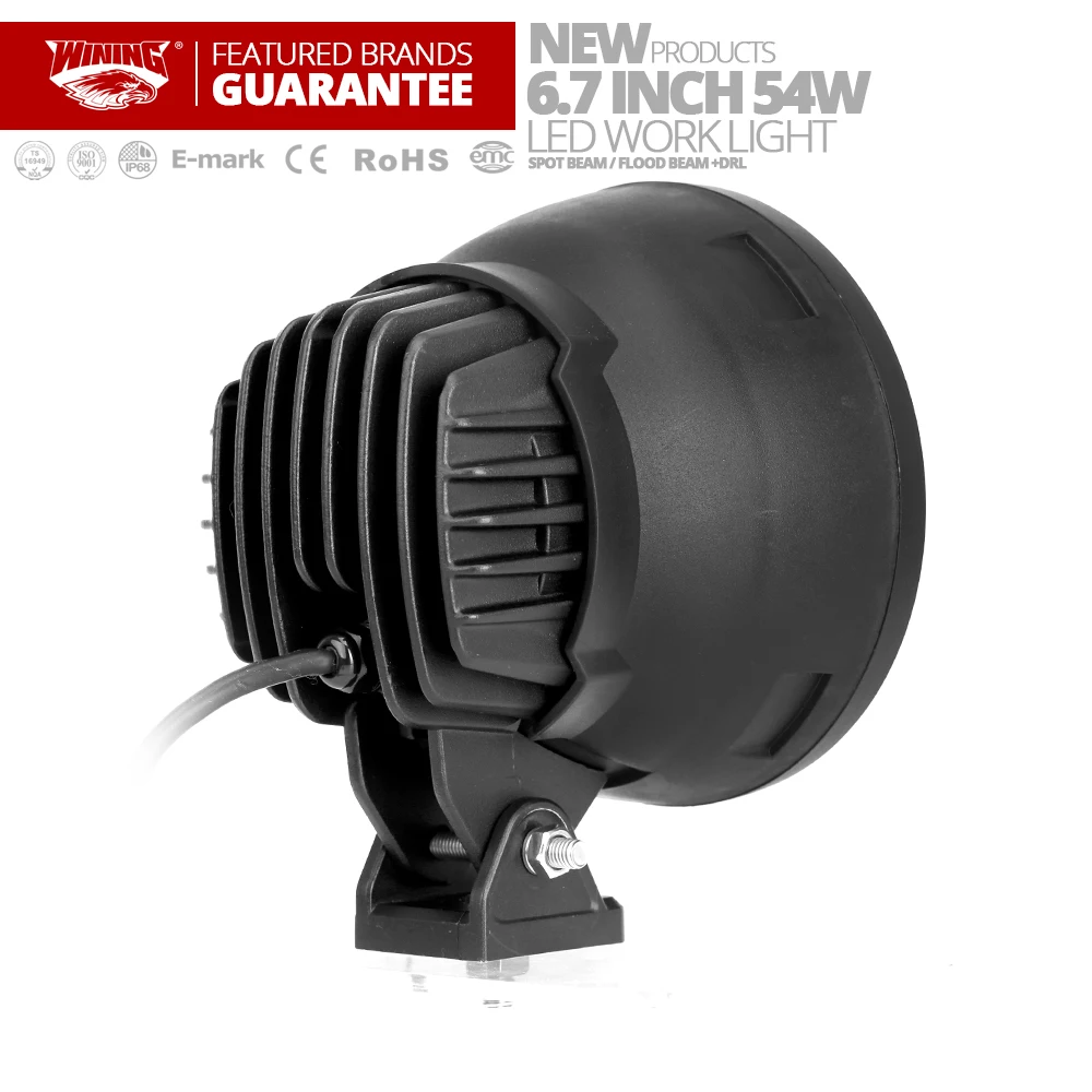 Бесплатная доставка X2pcs 9151069 Кэннон черный 6 7 дюйма 54W узкий светодиодный рабочий