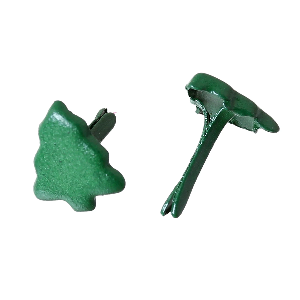 Доринбидс Шпильки для скрапбукинга, декорирования, рукоделия, изготовления ювелирных изделий, находки Рождественское дерево Темно-зеленый 8 мм x 7 мм 50 шт.