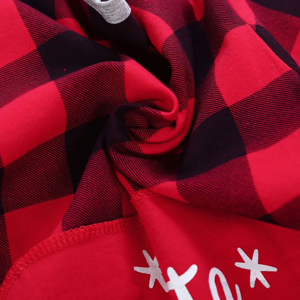 Infant Baby Boys Girls Christmas Santa Xmas Letter Plaid Romper Jumpsuit Outfits New Born Clothes Newborn |