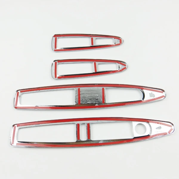 4pcs for Citroen C-Quatre/C4 sedan 2009-2016 Car door armrest Window switch Panel frame Decorative bright strip sticker | Автомобили и