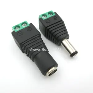 10 шт. CCTV камеры 2,1 мм x 5,5 мм Женский Мужской DC адаптер питания